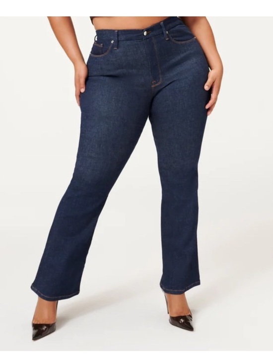 Good American Denim - Good American Always Fits Classic Boocut Deep Blue Size 28-32